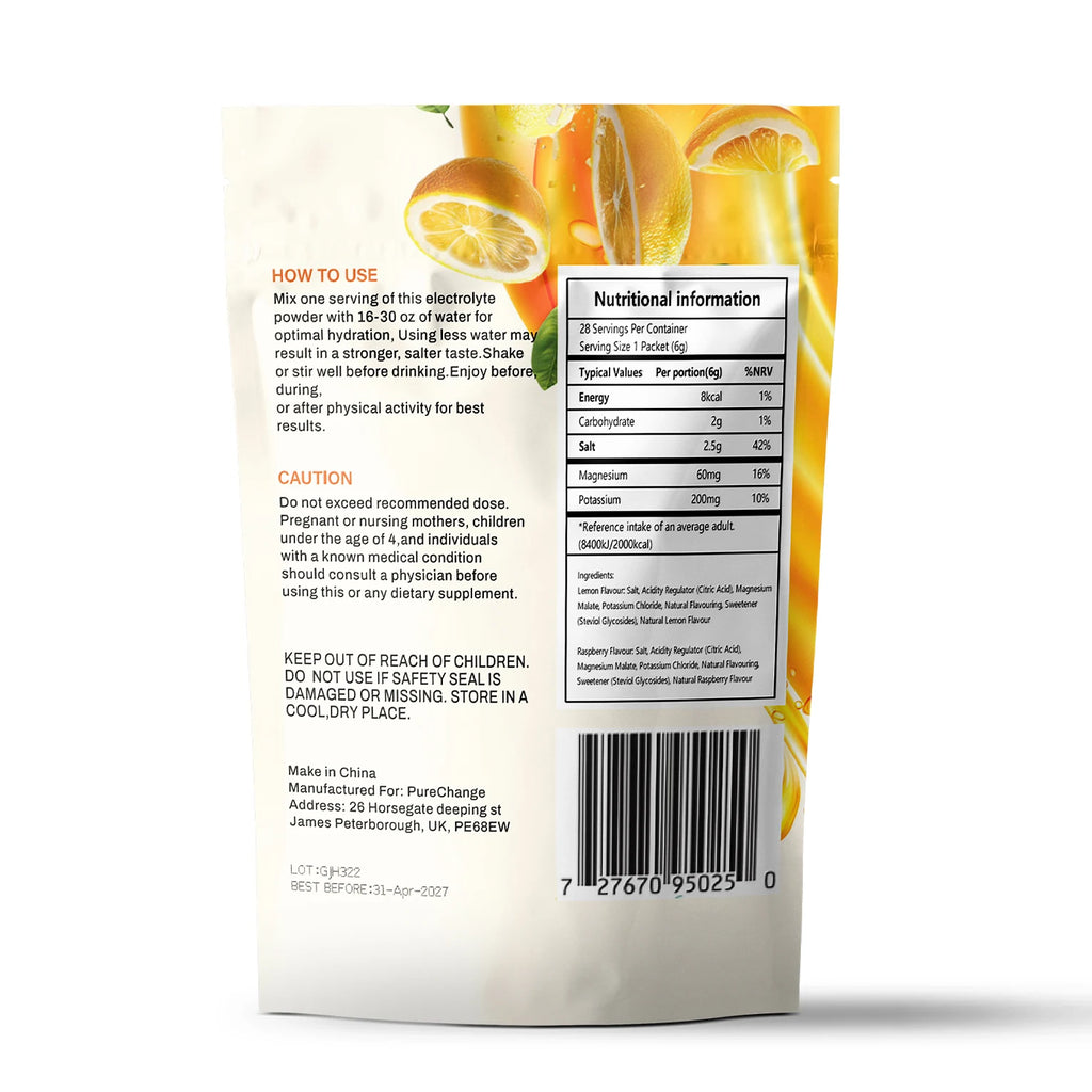 Purityx  Hydration and Recovery Electrolytes